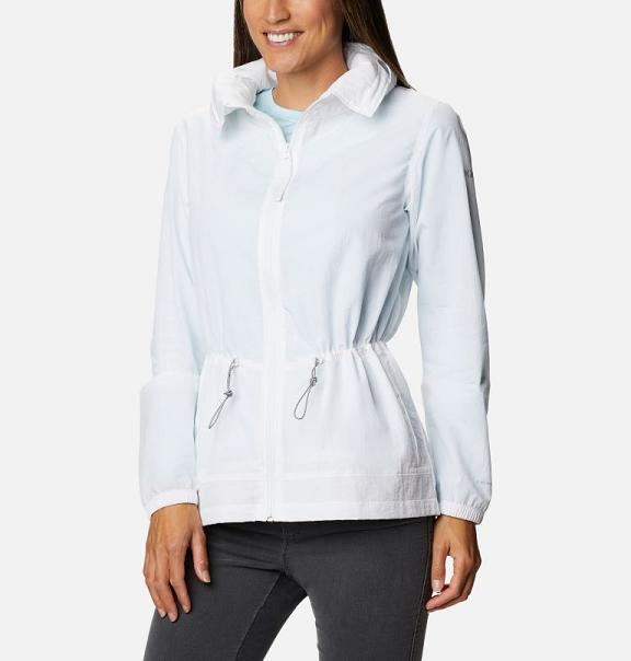 Columbia Wild Willow Windbreaker White For Women's NZ3614 New Zealand